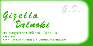 gizella dalnoki business card